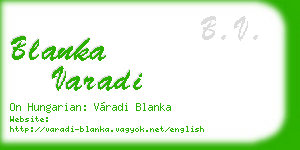 blanka varadi business card